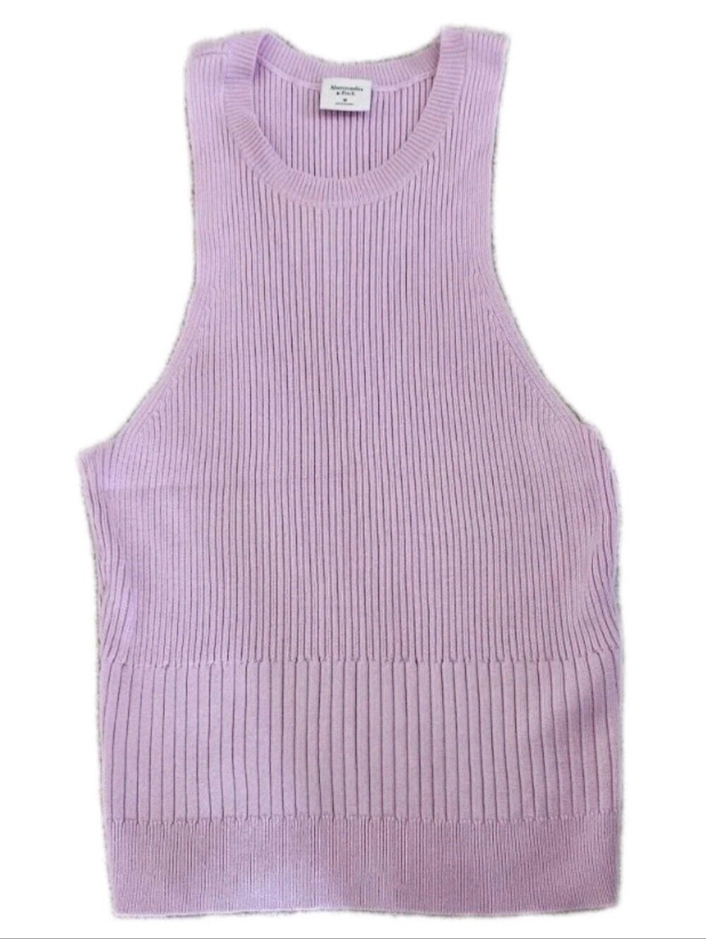 American Eagle Ribbed Knit Tank Top Lavender Sleeveless Size M.